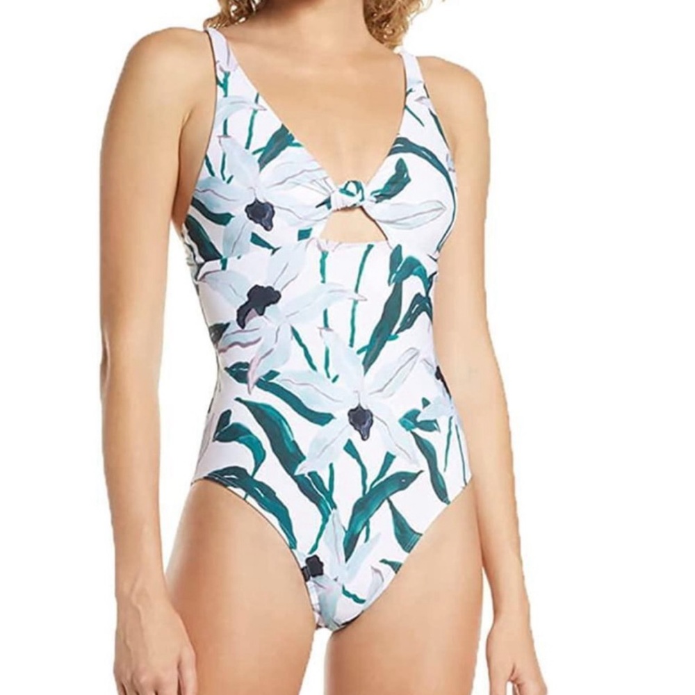 Tory Burch One Piece Desert Bloom Floral Swimsuit - Size L